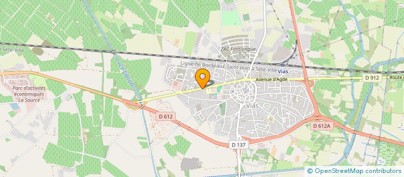 localisation de l'entreprise RG INDUSTRIES à VIAS