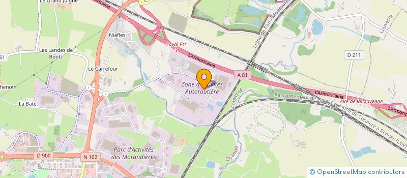 localisation de l'entreprise RG INFO PRESTATIONS à LAVAL
