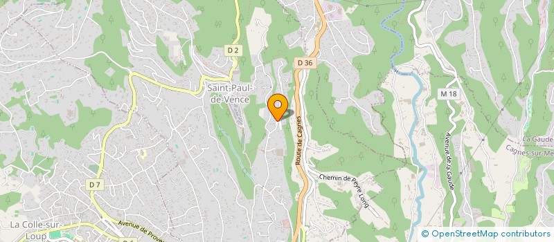 localisation de l'entreprise RG INVEST à SAINT-PAUL-DE-VENCE