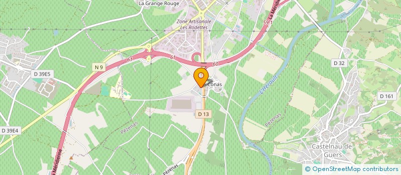 localisation de l'entreprise RG INVESTISSEMENTS  LEZIGNAN-LA-CEBE