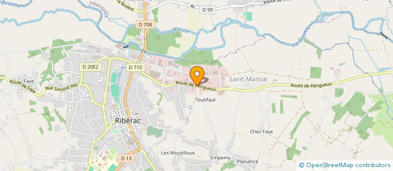 localisation de l'entreprise RG LAVIALE DORDOGNE à RIBERAC