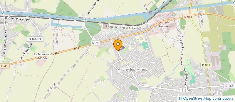 localisation de l'entreprise RG LIFT à AUCHY-LES-MINES