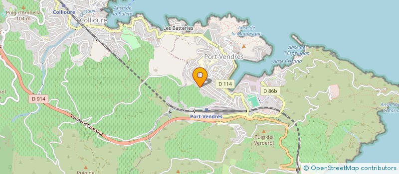 localisation de l'entreprise RG-MG  PORT-VENDRES