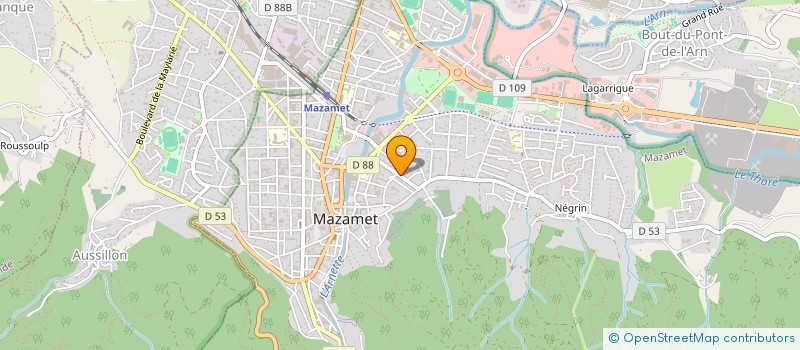 localisation de l'entreprise RG NEGOCE à MAZAMET