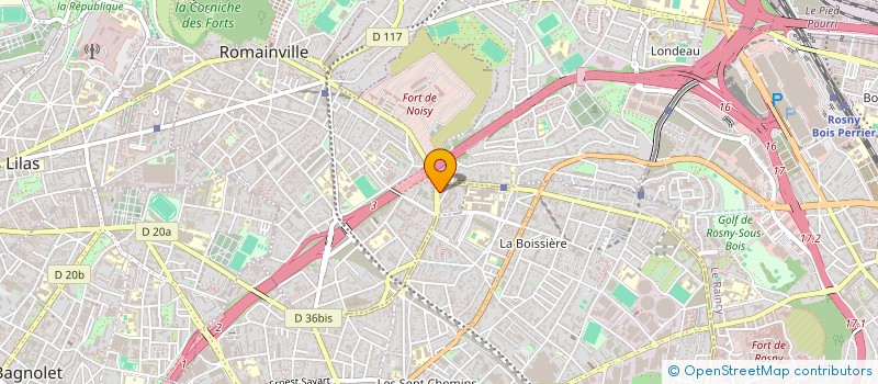 localisation de l'entreprise RG NETTOYAGE à ROMAINVILLE