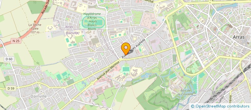 localisation de l'entreprise RG PATRIMOINE à ARRAS