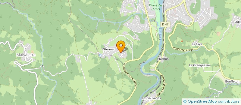 localisation de l'entreprise RG PATRIMOINE  AUREC-SUR-LOIRE