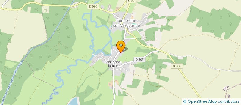 localisation de l'entreprise RG PRESTA  SAINT-SEINE-SUR-VINGEANNE