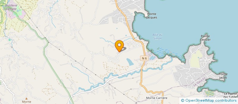 localisation de l'entreprise RG PRODUCTION  LE LAMENTIN