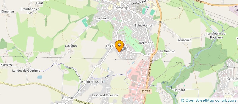 localisation de l'entreprise RG PROPRETE  PLESCOP