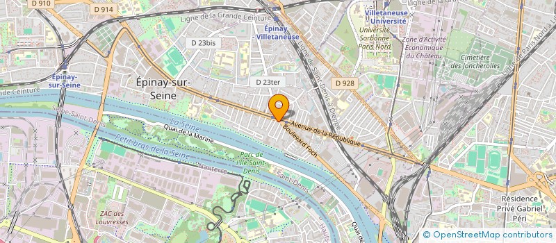 localisation de l'entreprise RG RESTO à EPINAY-SUR-SEINE