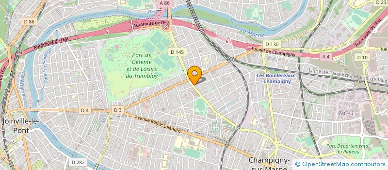 localisation de l'entreprise RG S&E à CHAMPIGNY-SUR-MARNE