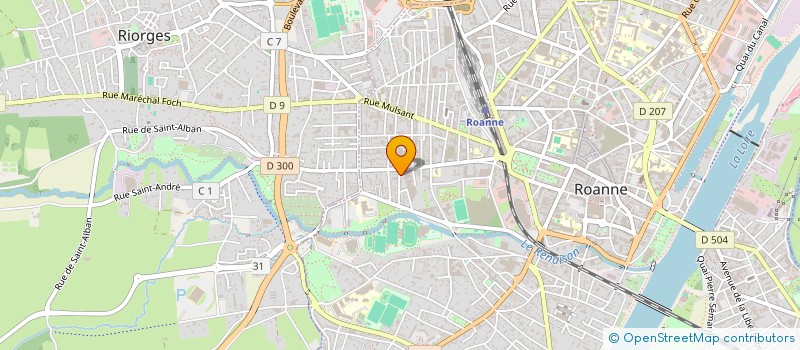 localisation de l'entreprise RG SERVICES à ROANNE