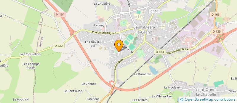 localisation de l'entreprise RG SERVICES à SAINT-MEEN-LE-GRAND