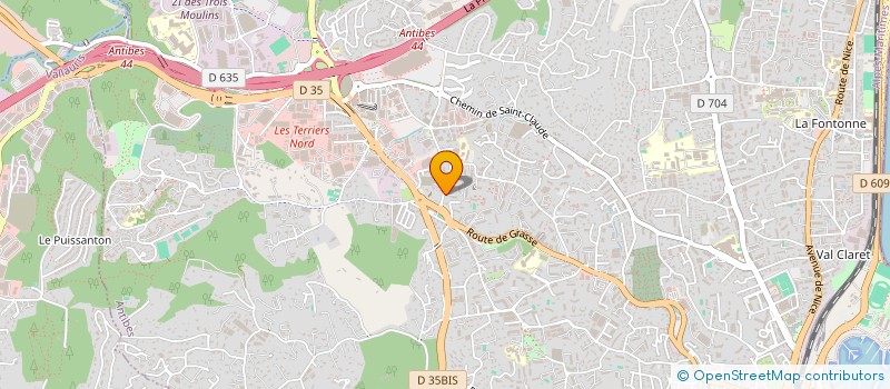 localisation de l'entreprise RG SERVICES ET SOLUTIONS à ANTIBES