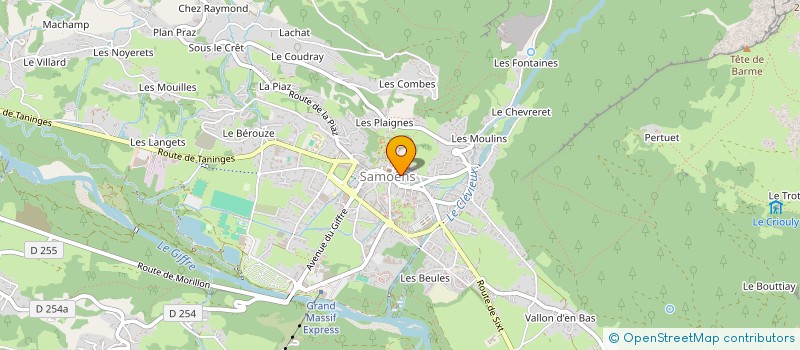 localisation de l'entreprise RG SKI  SAMOENS