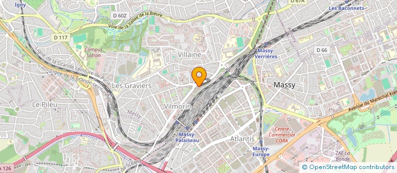 localisation de l'entreprise RG SOFT à MASSY