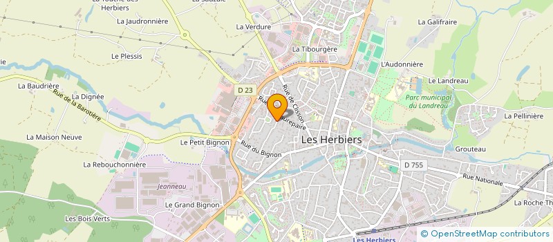 localisation de l'entreprise RG SOLOC à LES HERBIERS