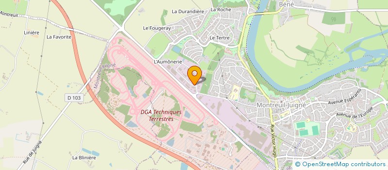 localisation de l'entreprise RG STEEL à MONTREUIL-JUIGNE