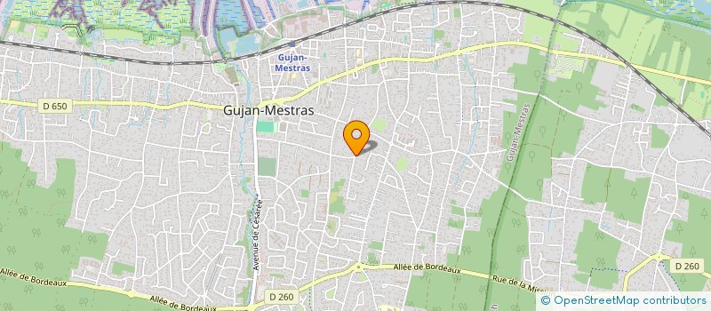 localisation de l'entreprise RG TERRASSEMENT à GUJAN-MESTRAS