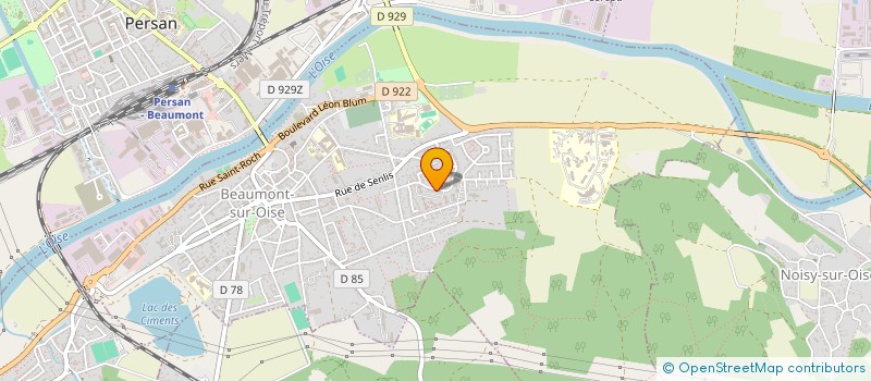 localisation de l'entreprise RG TRANSPORT  BEAUMONT-SUR-OISE