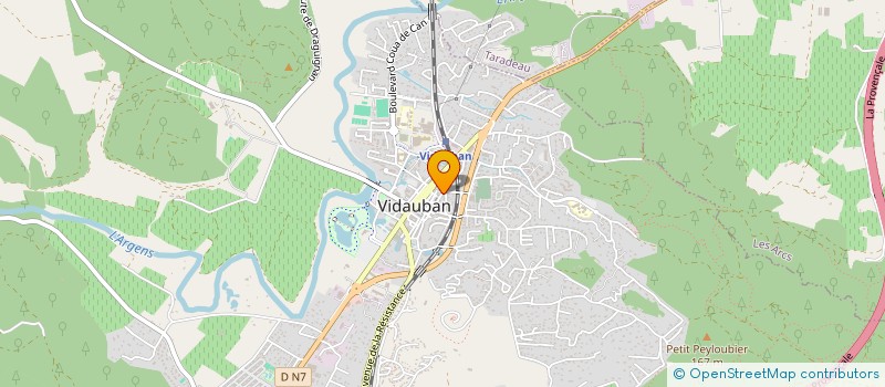 localisation de l'entreprise RG VINICOLE  VIDAUBAN