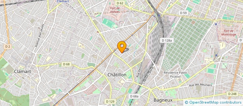 localisation de l'entreprise RG ZAIDAN à CHATILLON