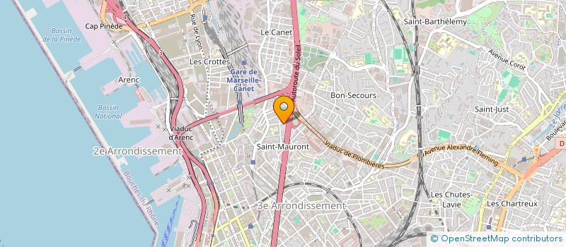 localisation de l'entreprise RG13 FERMETURES à MARSEILLE
