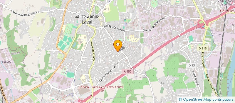 localisation de l'entreprise RG2  SAINT-GENIS-LAVAL