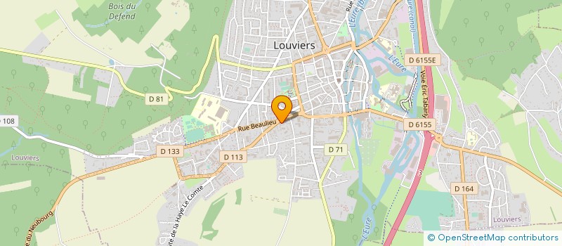 localisation de l'entreprise RG2A HOLDING à LOUVIERS