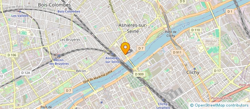 localisation de l'entreprise RG2I à ASNIERES-SUR-SEINE
