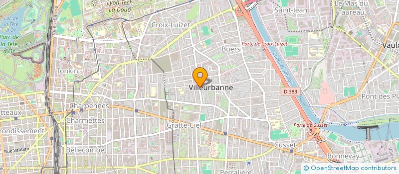 localisation de l'entreprise RG2L  VILLEURBANNE