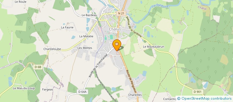 localisation de l'entreprise RG2M à CHALUS