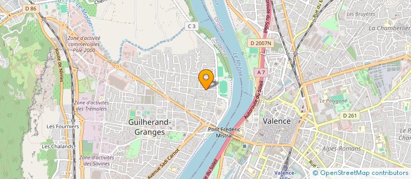 localisation de l'entreprise RG2M  GUILHERAND-GRANGES