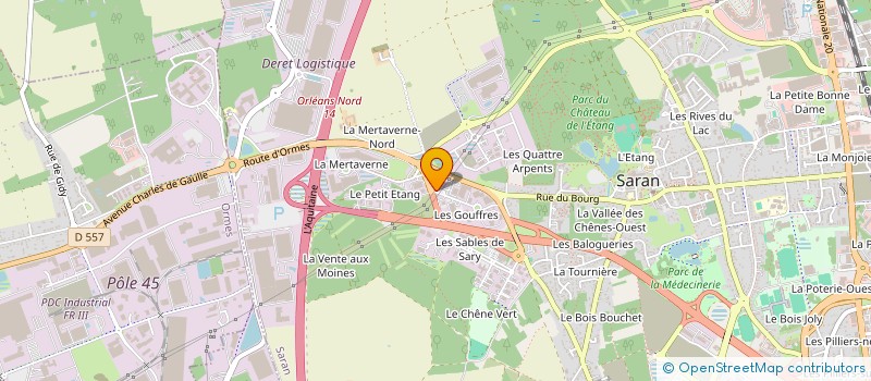 localisation de l'entreprise RG2T HOLDING à SARAN
