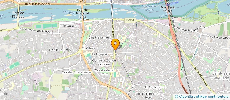 localisation de l'entreprise RG6 COURTAGE à ORLEANS