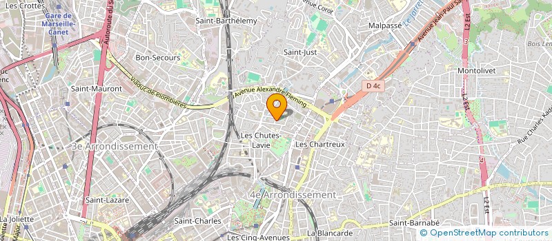 localisation de l'entreprise RGA à MARSEILLE