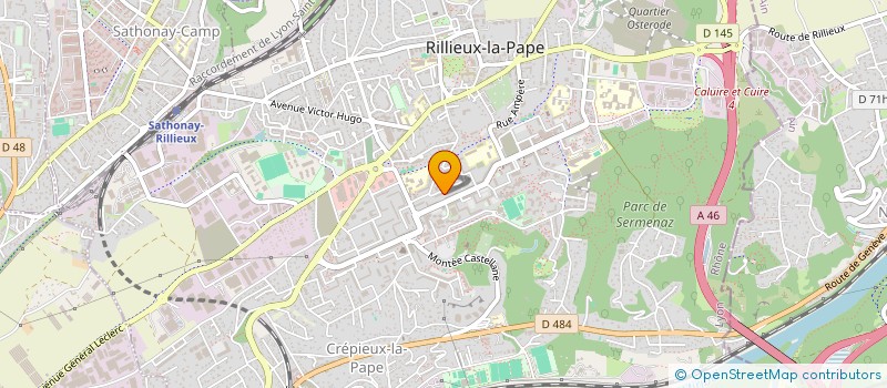 localisation de l'entreprise RGA AUTO  RILLIEUX-LA-PAPE