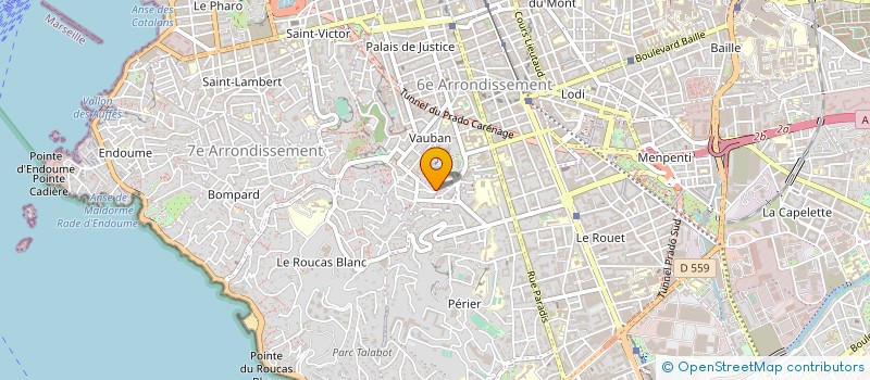 localisation de l'entreprise RGA COMMUNICATION à MARSEILLE