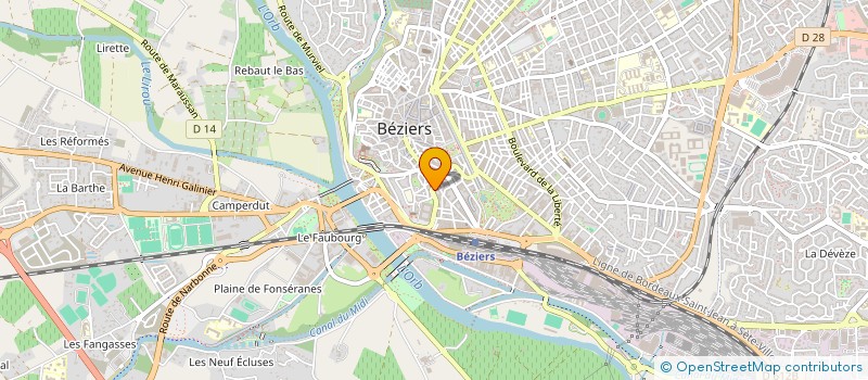 localisation de l'entreprise RGA SERVICES  BEZIERS