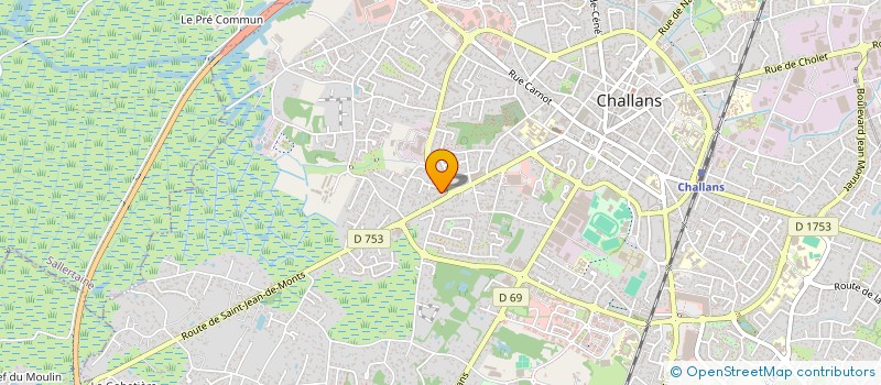 localisation de l'entreprise RGAG à CHALLANS