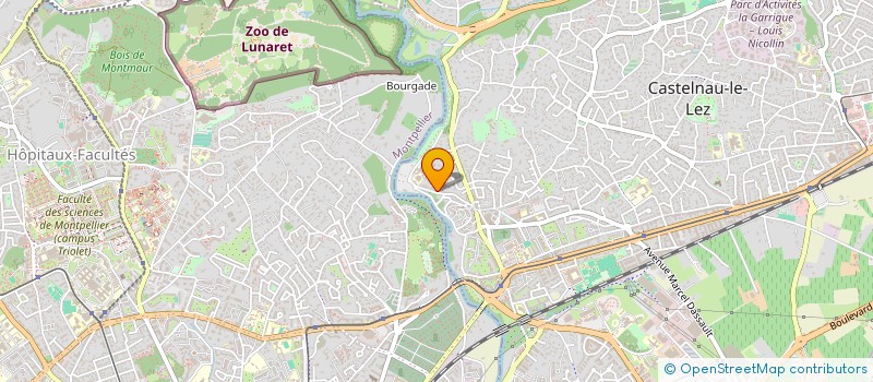 localisation de l'entreprise RGAO - ROBIN GAZANHES  CASTELNAU-LE-LEZ