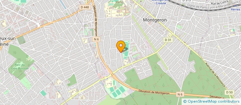 localisation de l'entreprise RGAR à MONTGERON