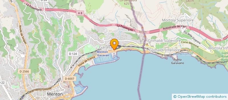 localisation de l'entreprise RGB à MENTON