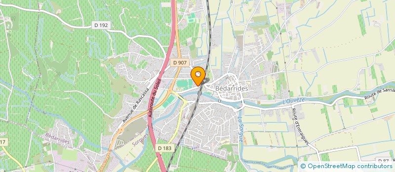 localisation de l'entreprise RGB  BEDARRIDES