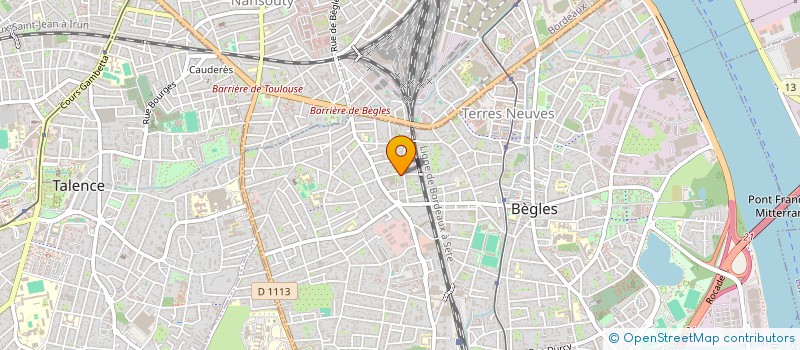 localisation de l'entreprise RGB à BEGLES