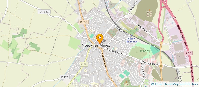 localisation de l'entreprise RGB HABITAT à NŒUX-LES-MINES