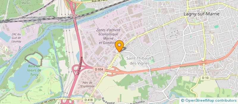 localisation de l'entreprise RGB INVEST à LAGNY-SUR-MARNE