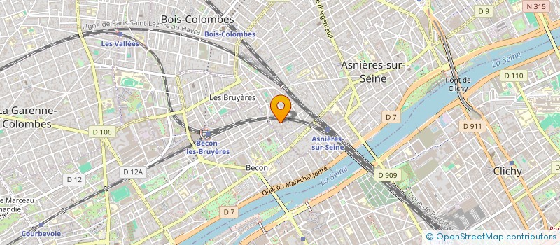 localisation de l'entreprise RGB MANAGEMENT à ASNIERES-SUR-SEINE