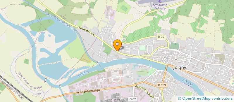 localisation de l'entreprise RGB PRODUCTIONS  JOIGNY